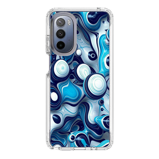 Abstract Art All Blue Motorola Moto G Stylus 5G 2022 Case