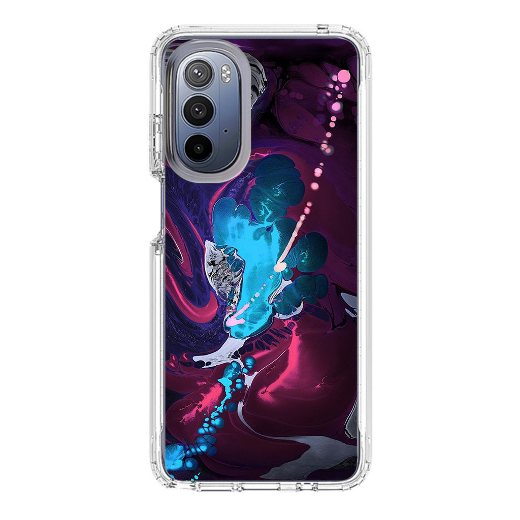 Abstract Purple Blue Art Motorola Moto G Stylus 5G 2022 Case