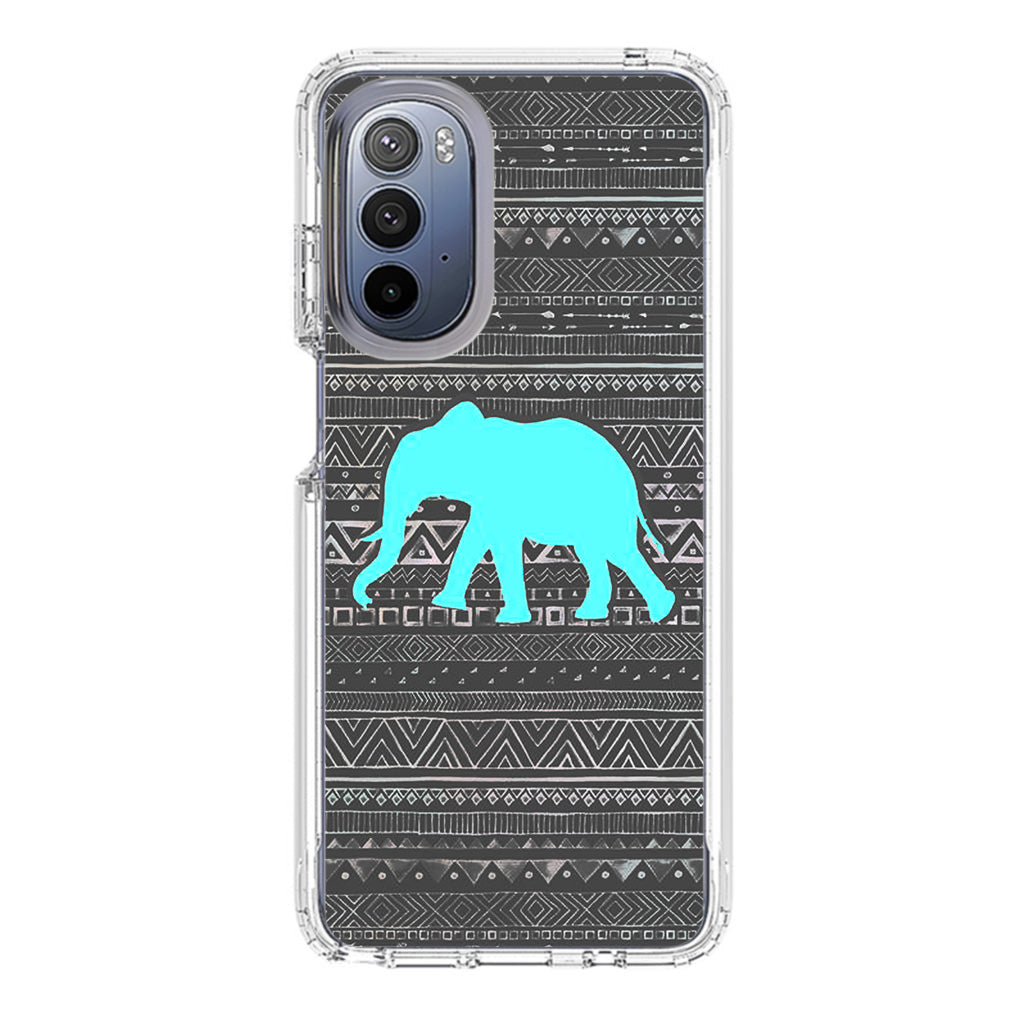 Aztec Elephant Turquoise Motorola Moto G Stylus 5G 2022 Case