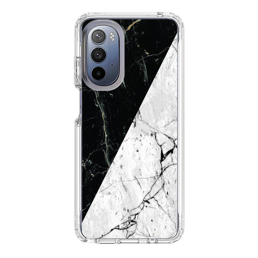 B&W Marble Motorola Moto G Stylus 5G 2022 Case