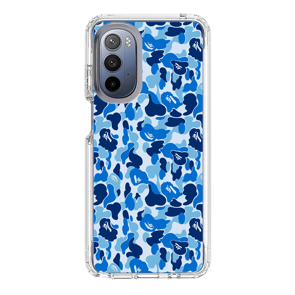 Blue Camo Motorola Moto G Stylus 5G 2022 Case