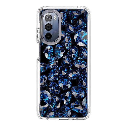 Blue Diamonds Pattern Motorola Moto G Stylus 5G 2022 Case