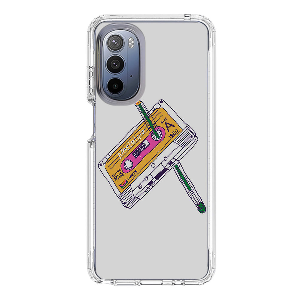 Cassete Tape Old Motorola Moto G Stylus 5G 2022 Case