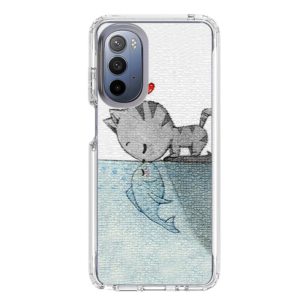 Cat Fish Kisses Motorola Moto G Stylus 5G 2022 Case