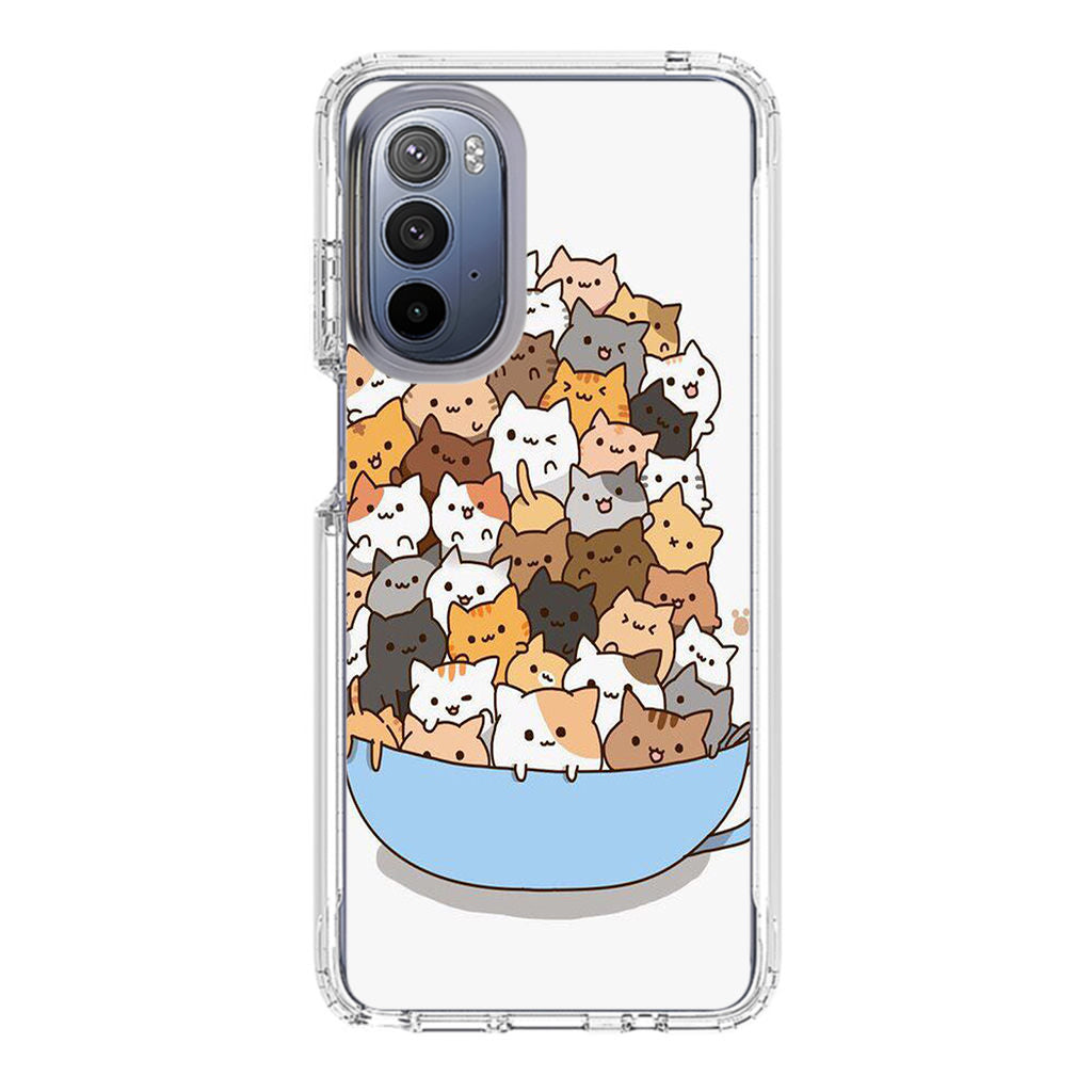 Cats on A Bowl Motorola Moto G Stylus 5G 2022 Case