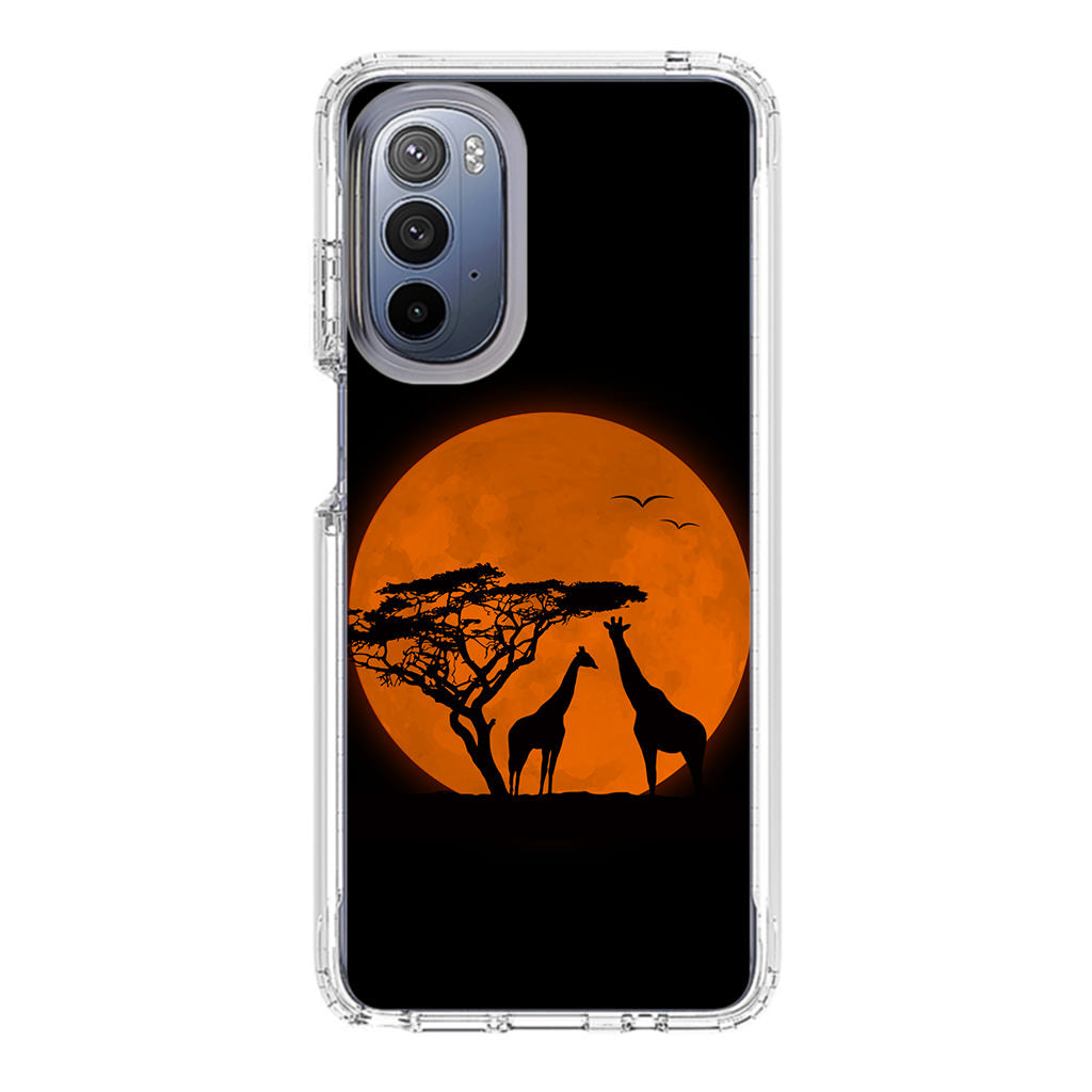 Giraffes Silhouette Motorola Moto G Stylus 5G 2022 Case