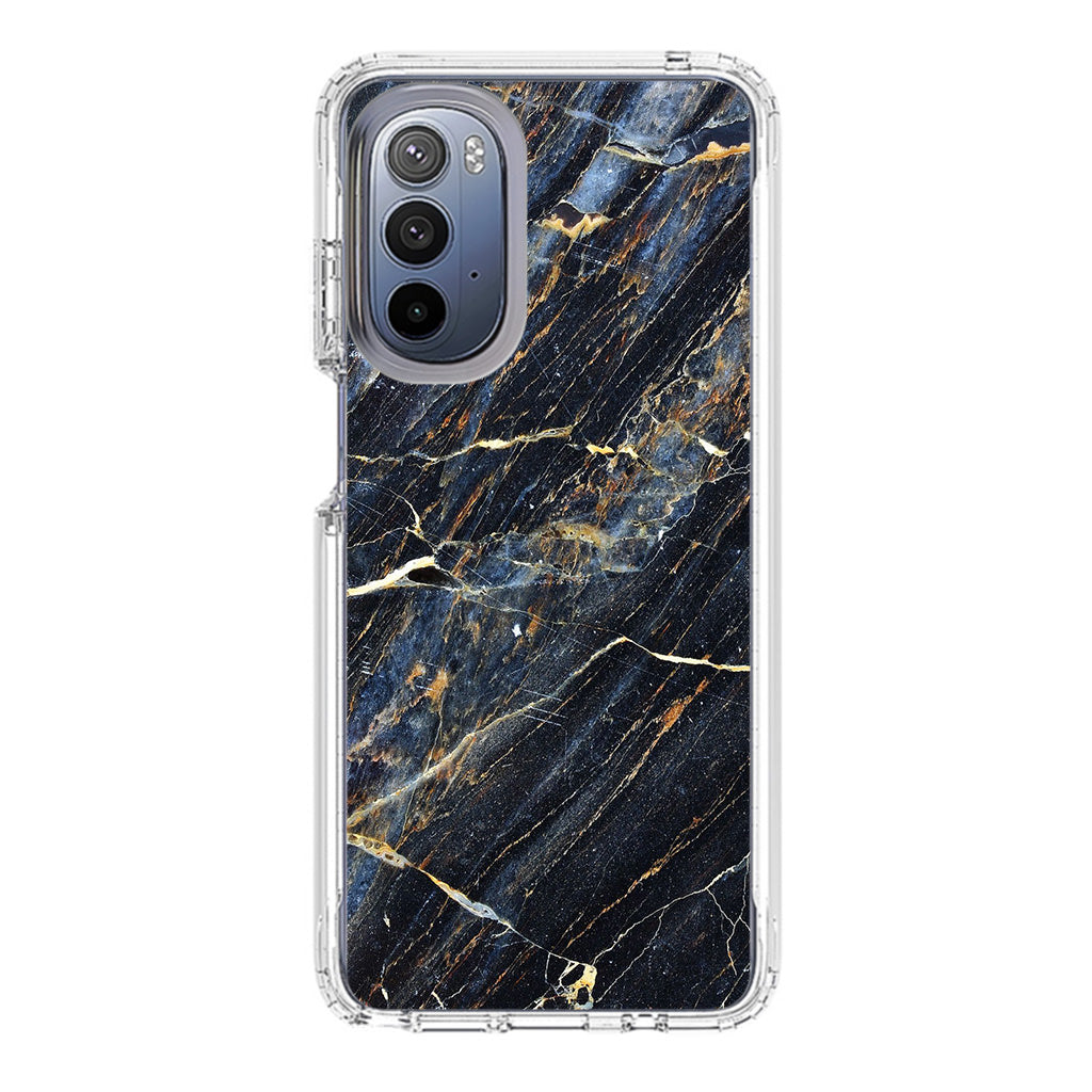 Golden Black Marble Motorola Moto G Stylus 5G 2022 Case