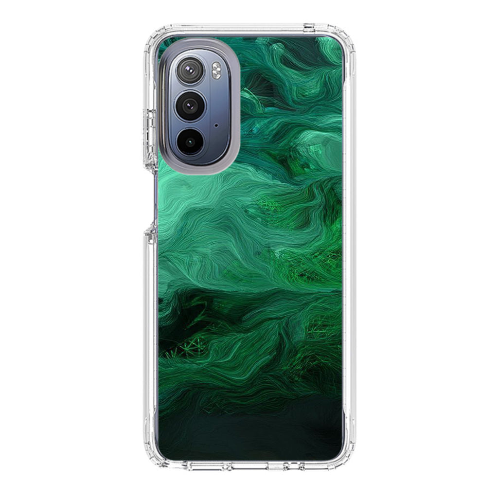 Green Abstract Art Motorola Moto G Stylus 5G 2022 Case