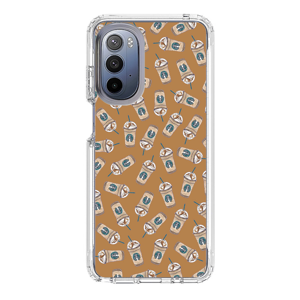 Iced Cappuccinos Lover Pattern Motorola Moto G Stylus 5G 2022 Case