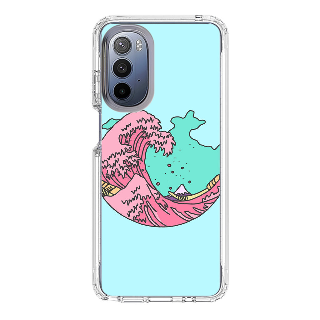 Japanese Pastel Wave Motorola Moto G Stylus 5G 2022 Case