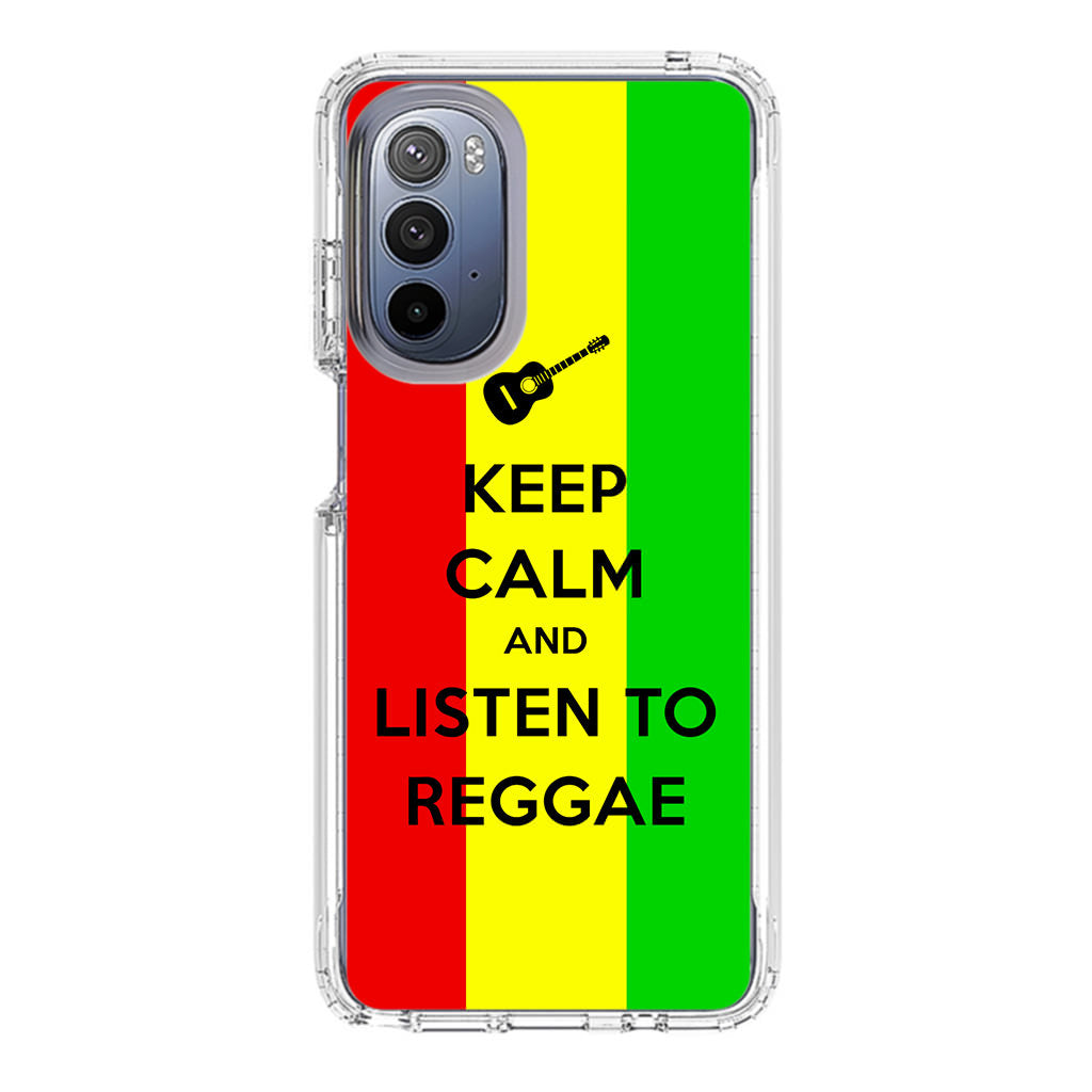 Keep Calm and Listen to Reggae Motorola Moto G Stylus 5G 2022 Case