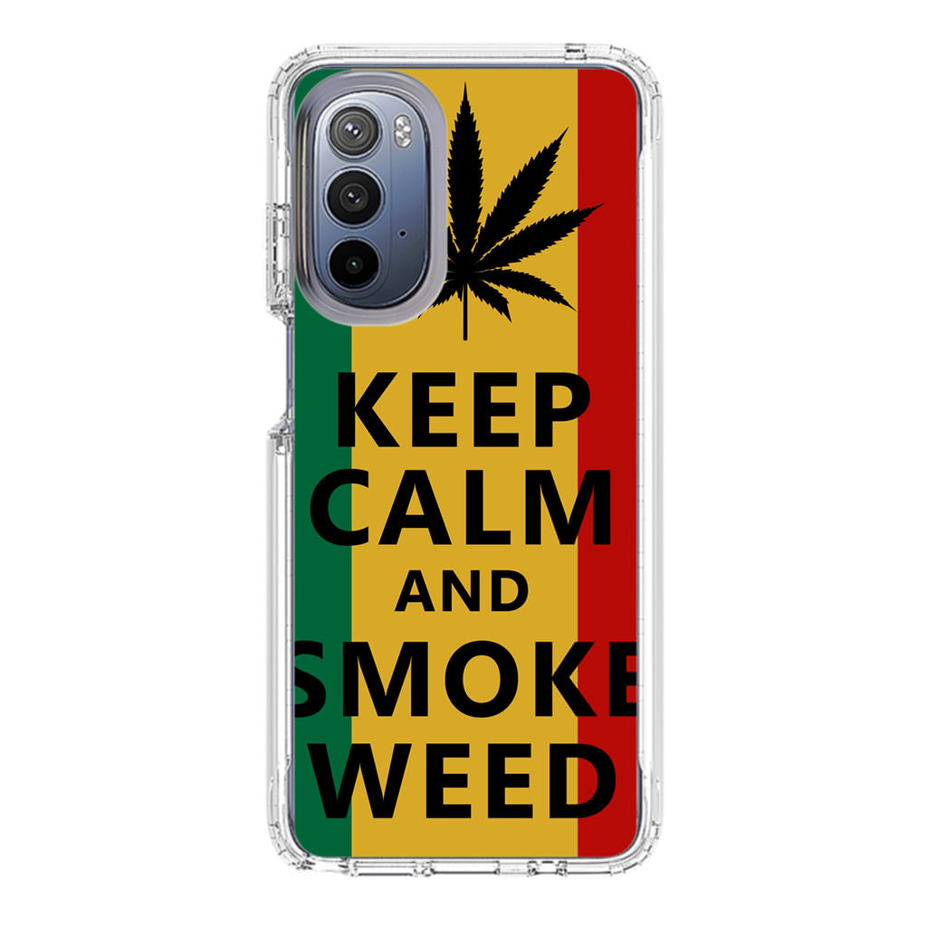 Keep Calm And Smoke Weed Motorola Moto G Stylus 5G 2022 Case