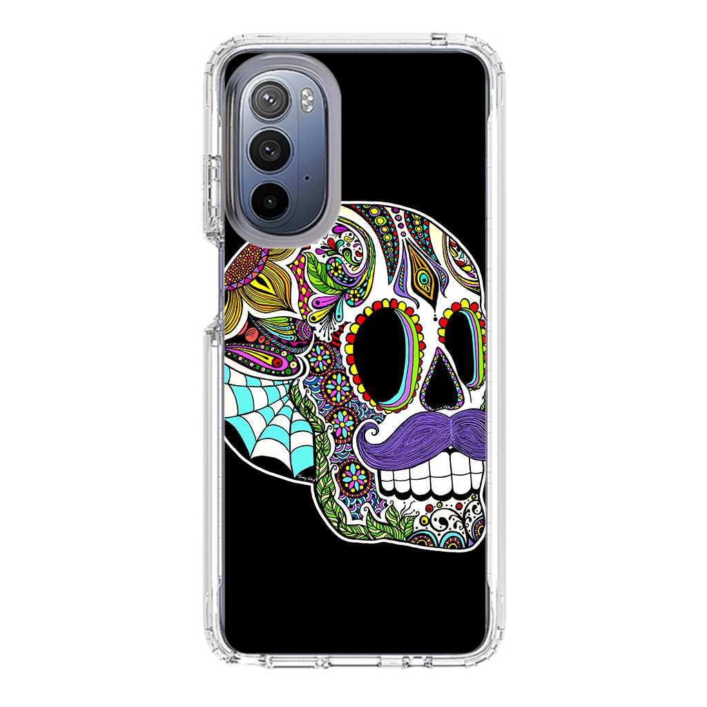 Mustache Sugar Skull Motorola Moto G Stylus 5G 2022 Case