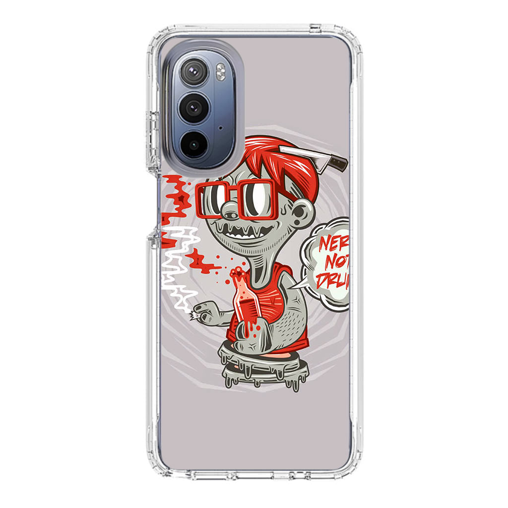 Nerd Not Drunk Zombie Motorola Moto G Stylus 5G 2022 Case