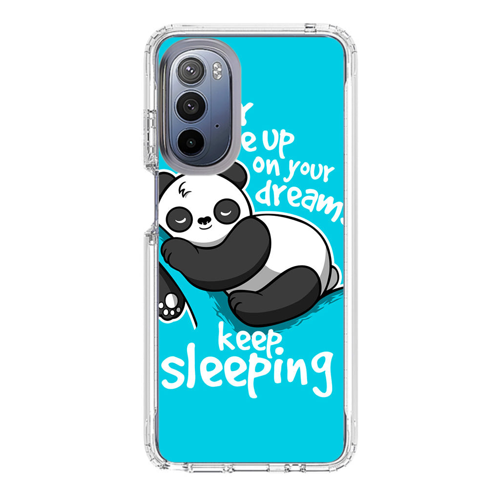 Panda Keep Sleeping Motorola Moto G Stylus 5G 2022 Case