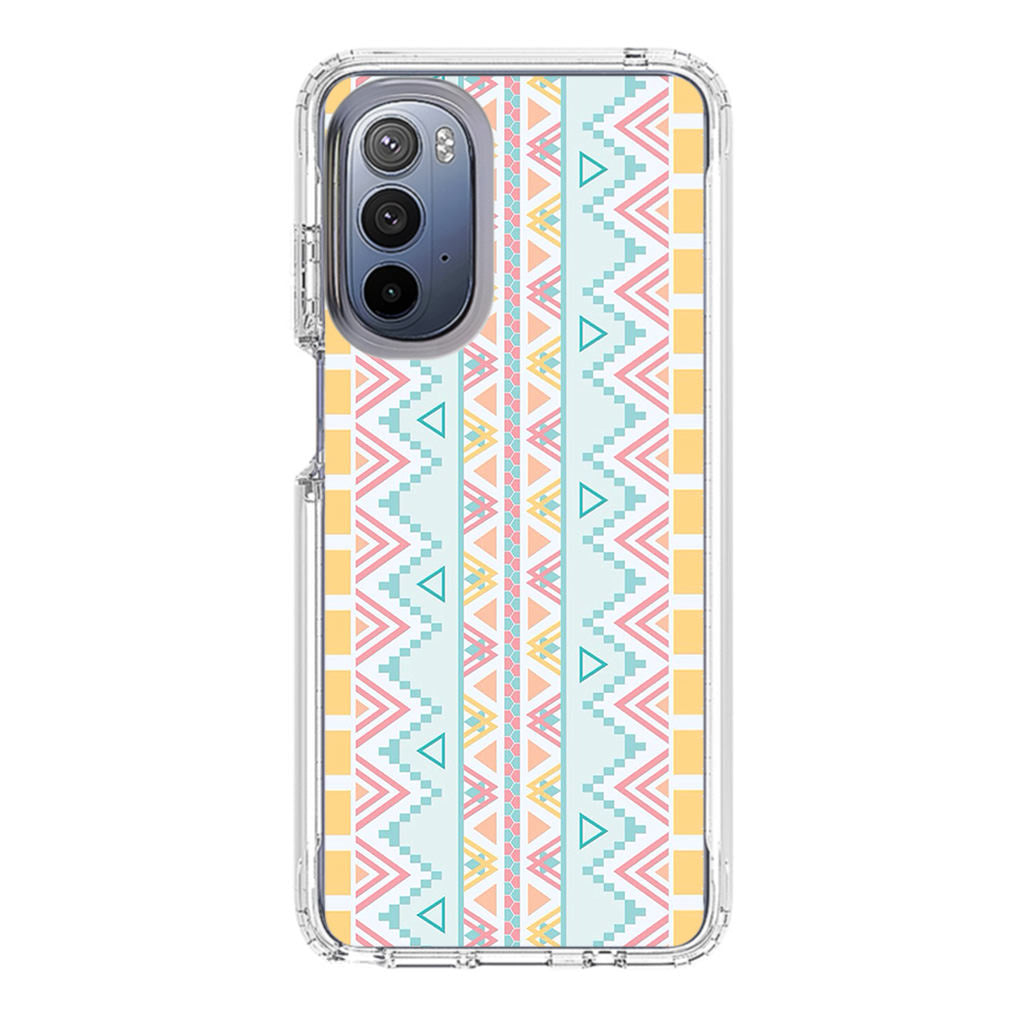 Peach Aztec Pattern Motorola Moto G Stylus 5G 2022 Case