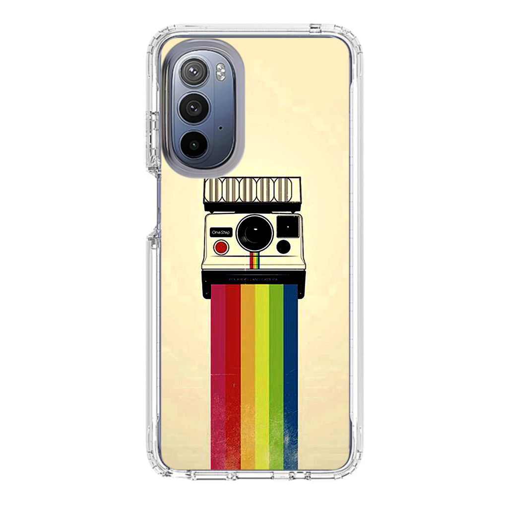 Polaroid Camera Colorful Rainbow Motorola Moto G Stylus 5G 2022 Case