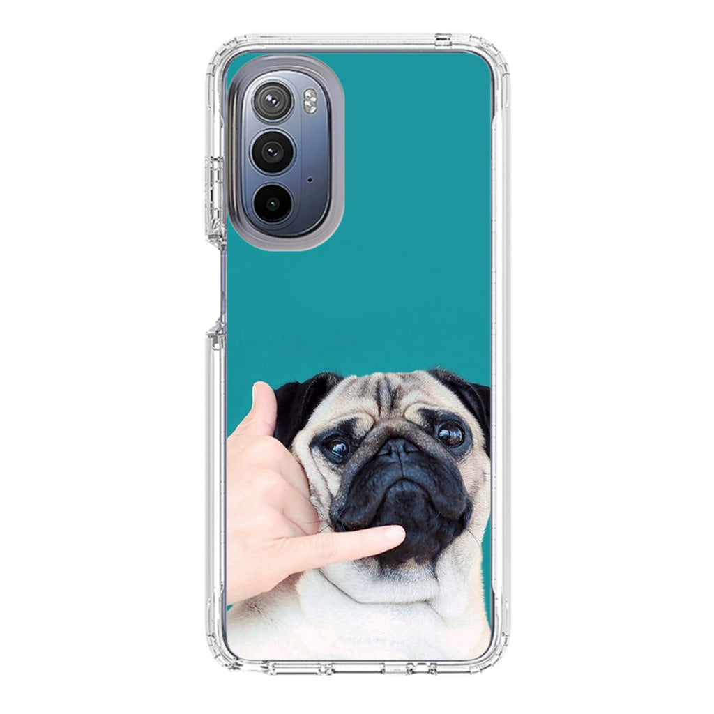 Pug is on the Phone Motorola Moto G Stylus 5G 2022 Case