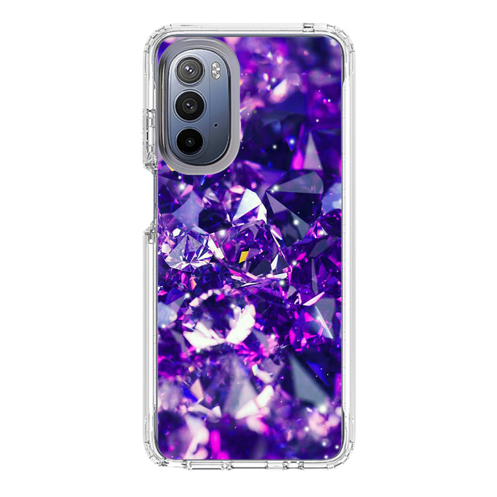 Purple Crystal Motorola Moto G Stylus 5G 2022 Case