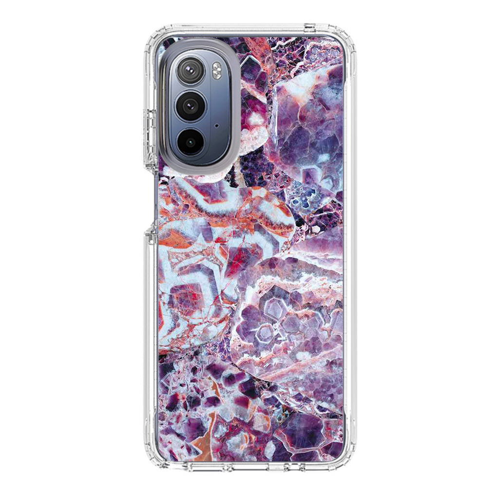 Purple Marble Motorola Moto G Stylus 5G 2022 Case