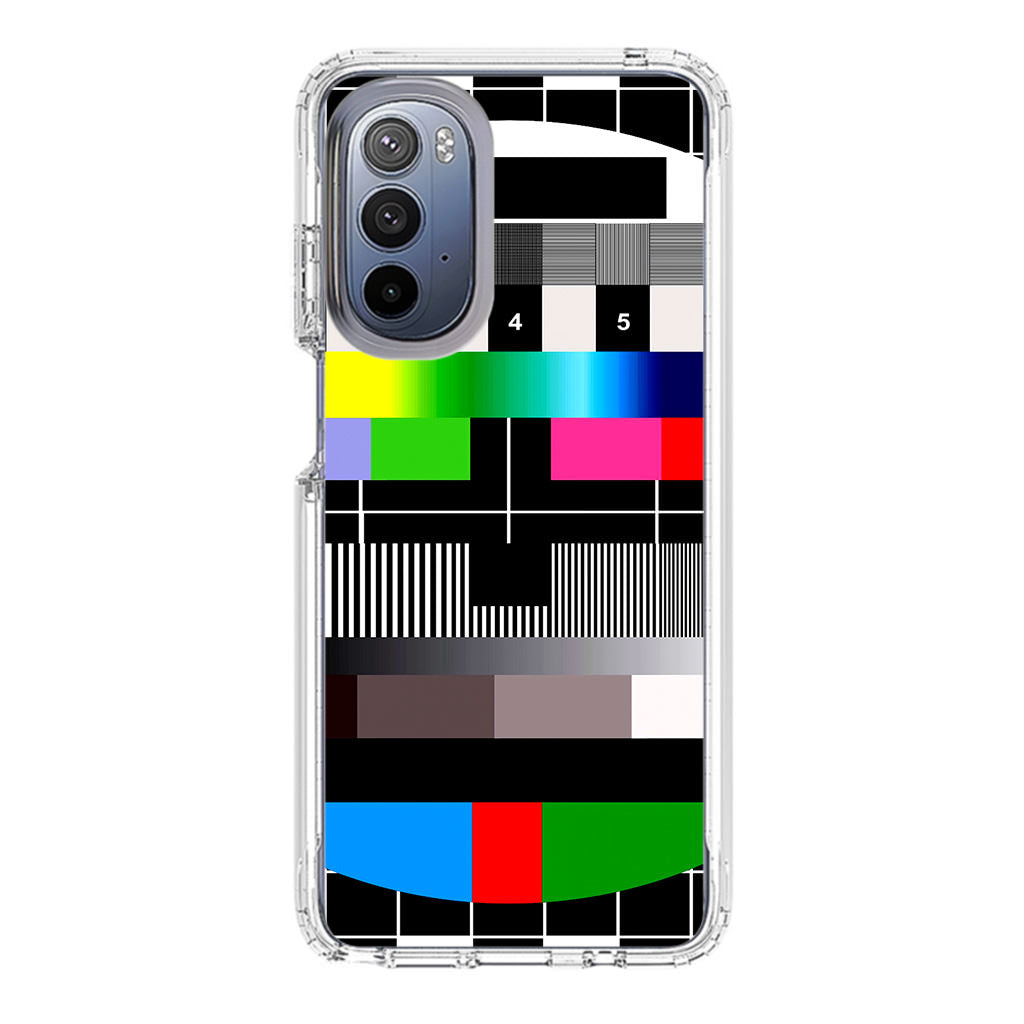 Scheme Pause TV Colorful Mesh Motorola Moto G Stylus 5G 2022 Case