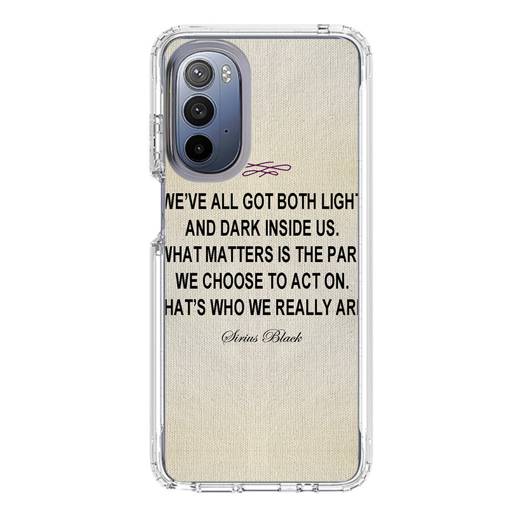 Sirius Black Quote Motorola Moto G Stylus 5G 2022 Case