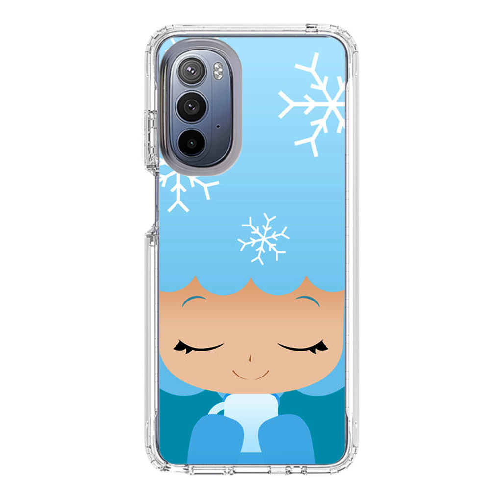 Winter Afro Girl Motorola Moto G Stylus 5G 2022 Case