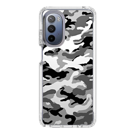 Winter Army Camo Motorola Moto G Stylus 5G 2022 Case