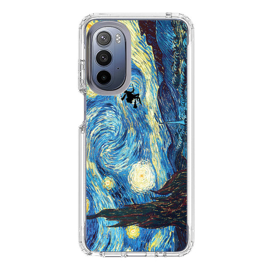 Witch on The Starry Night Sky Motorola Moto G Stylus 5G 2022 Case