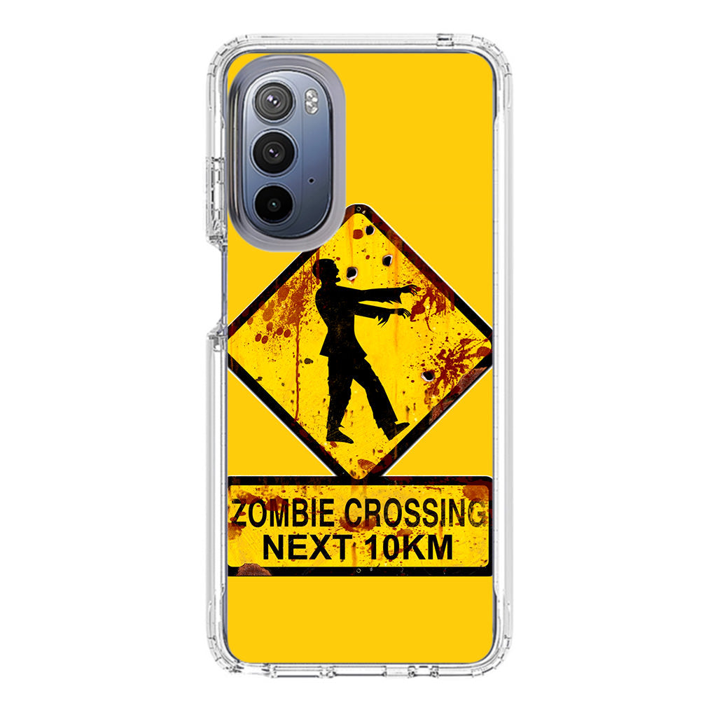 Zombie Crossing Sign Motorola Moto G Stylus 5G 2022 Case