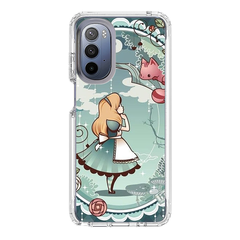 Alice And Cheshire Cat Poster Motorola Moto G Stylus 5G 2022 Case