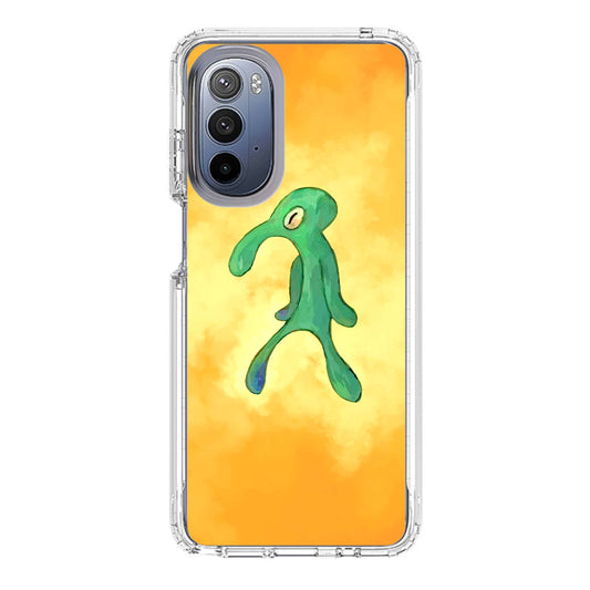 Bold and Brash Squidward Painting Motorola Moto G Stylus 5G 2022 Case