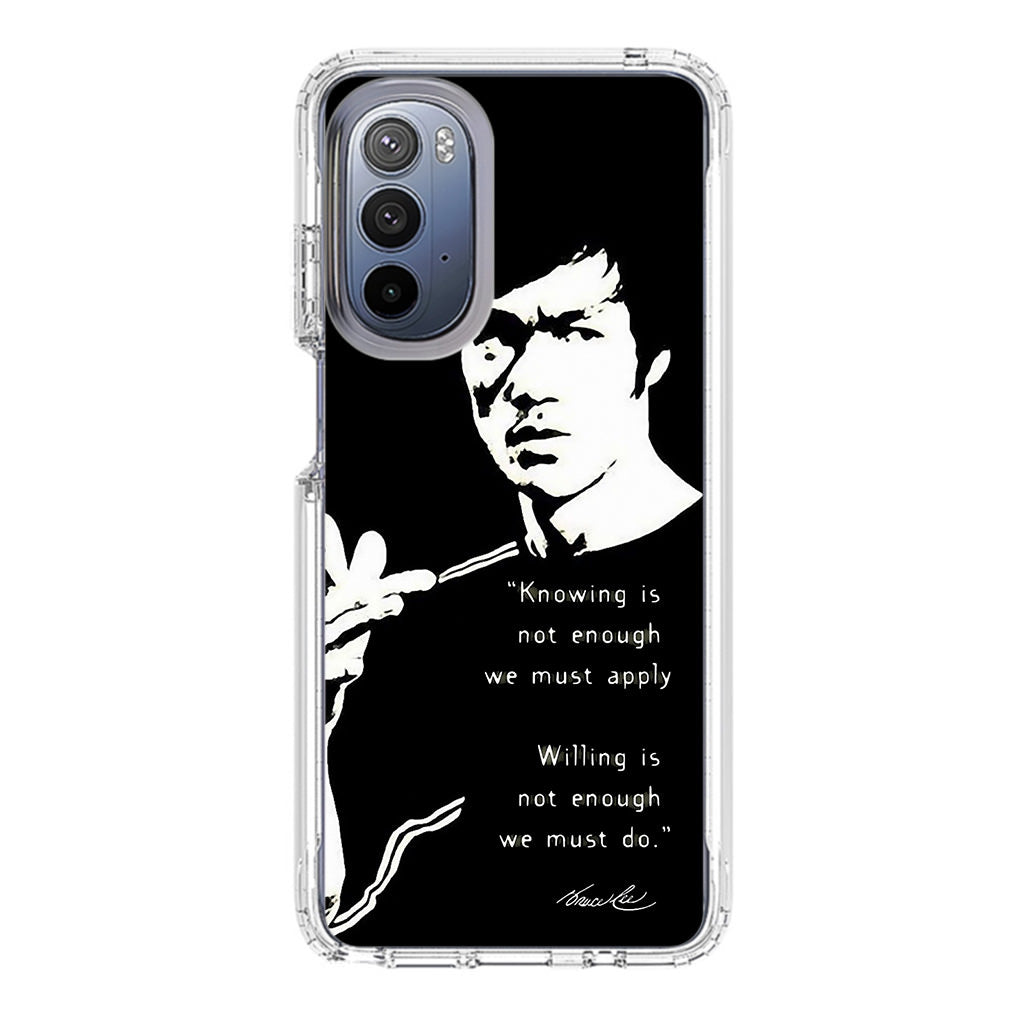 Bruce Lee Quotes Motorola Moto G Stylus 5G 2022 Case