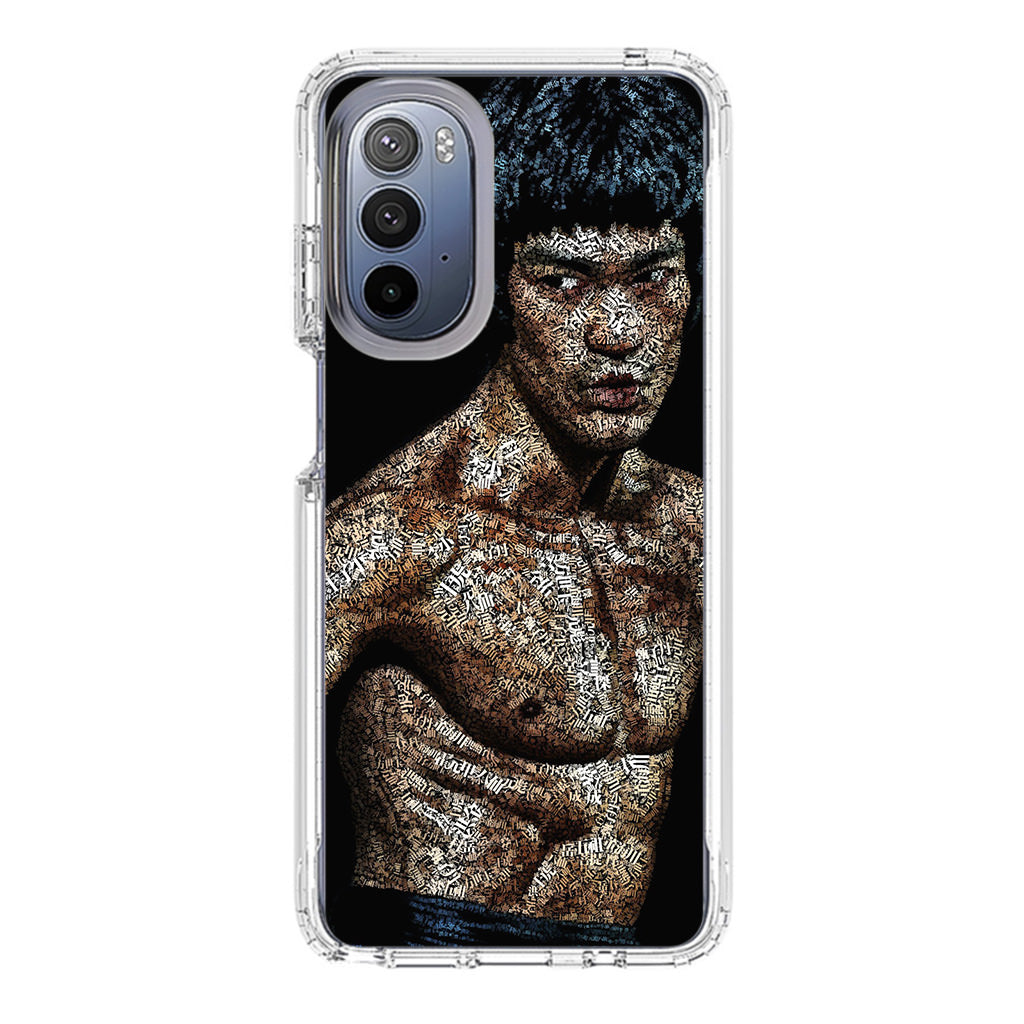 Bruce Lee Typograph Motorola Moto G Stylus 5G 2022 Case