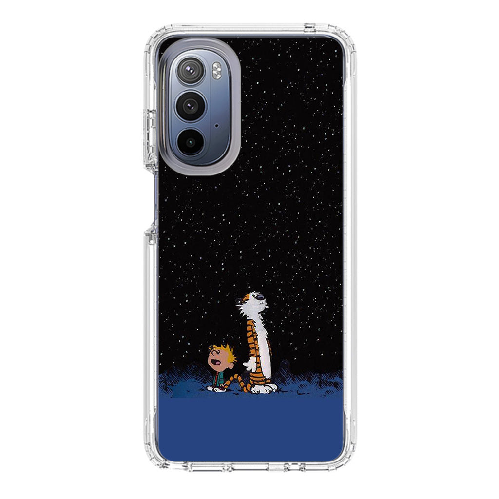 Calvin and Hobbes Space Motorola Moto G Stylus 5G 2022 Case