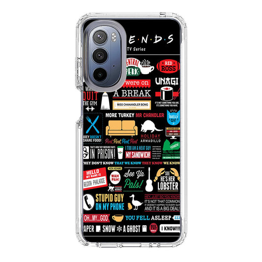 Friends TV Show Quotes Poster Motorola Moto G Stylus 5G 2022 Case