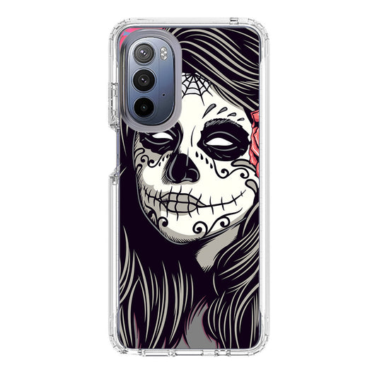 Girl Skull Flower Motorola Moto G Stylus 5G 2022 Case