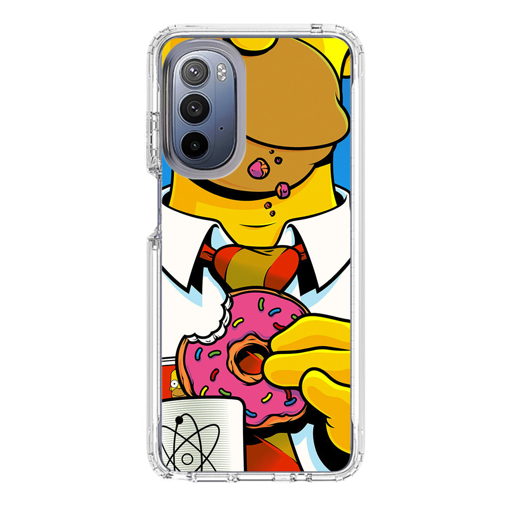 Homer Eats Donut Motorola Moto G Stylus 5G 2022 Case