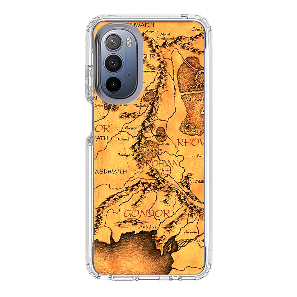 Middle Earth Map Hobbit Motorola Moto G Stylus 5G 2022 Case