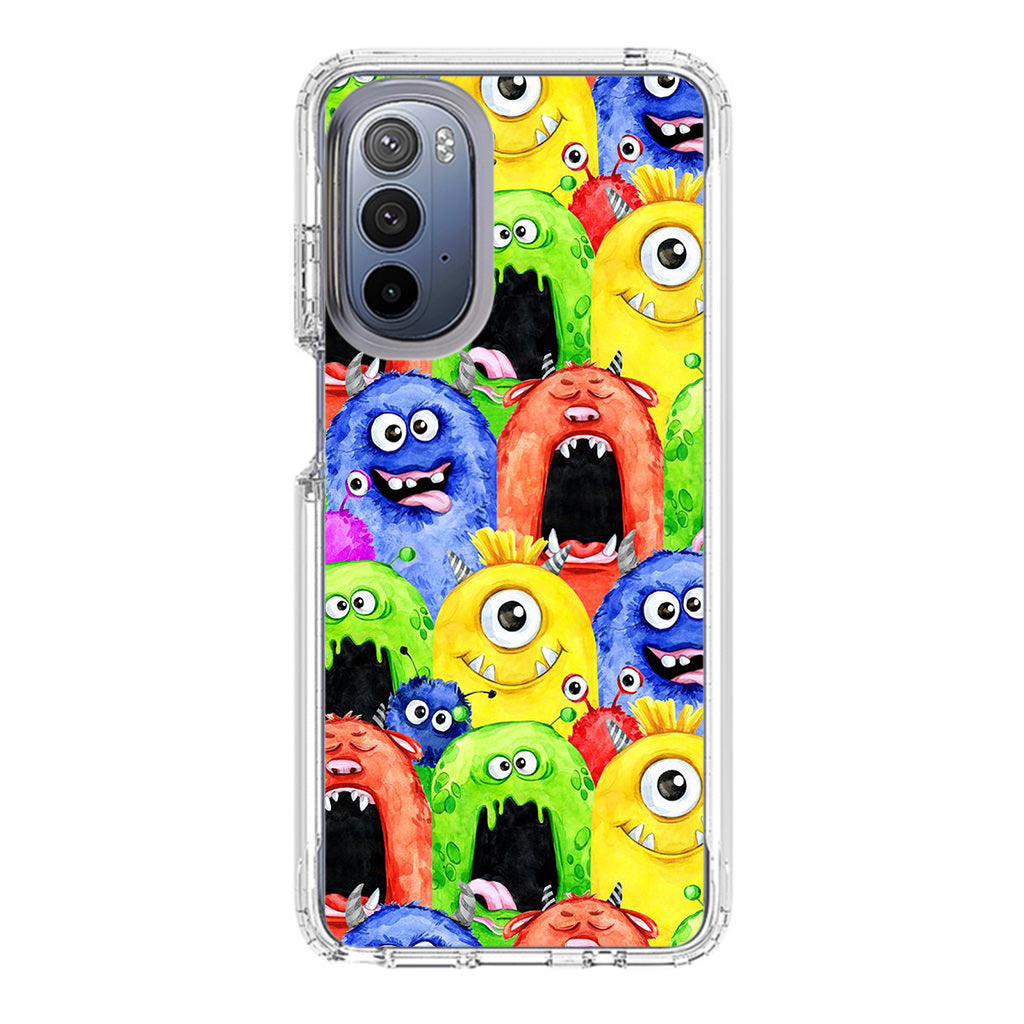 Monster Watercolor Art Motorola Moto G Stylus 5G 2022 Case