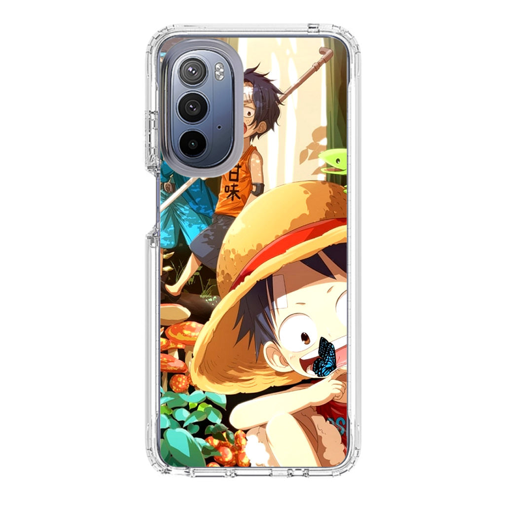 One Piece Little Sabo Ace Luffy Cute Motorola Moto G Stylus 5G 2022 Case