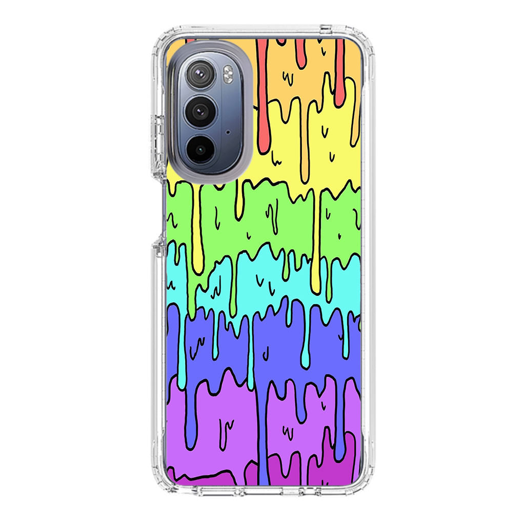 Pastel Kawaii Melting Rainbow Motorola Moto G Stylus 5G 2022 Case