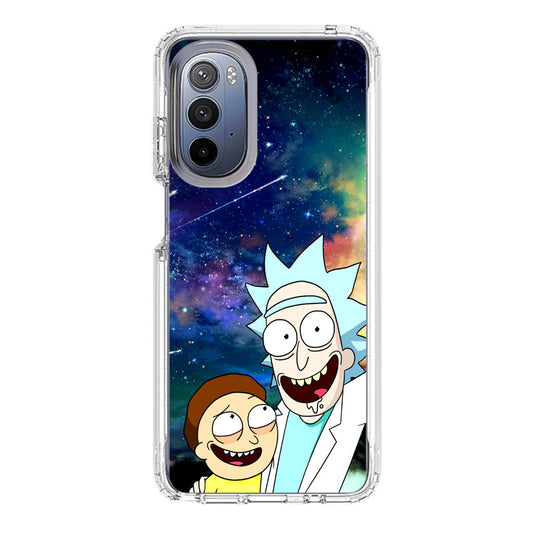 Rick And Morty In The Space Motorola Moto G Stylus 5G 2022 Case