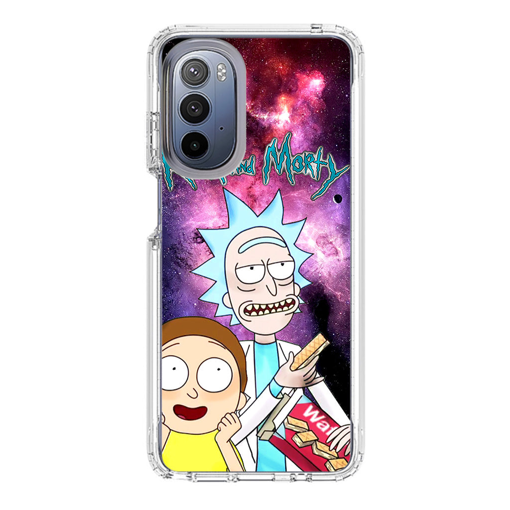 Rick And Morty Nebula Space Motorola Moto G Stylus 5G 2022 Case