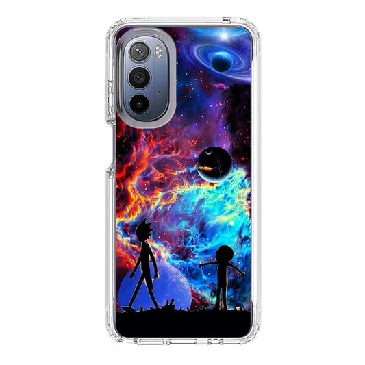 Rick And Morty Flat Galaxy Motorola Moto G Stylus 5G 2022 Case