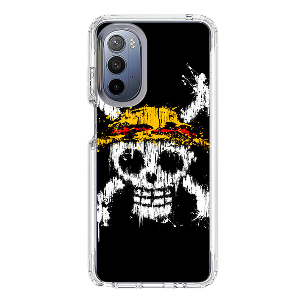 Straw Hat Pirate Logo Paint Motorola Moto G Stylus 5G 2022 Case