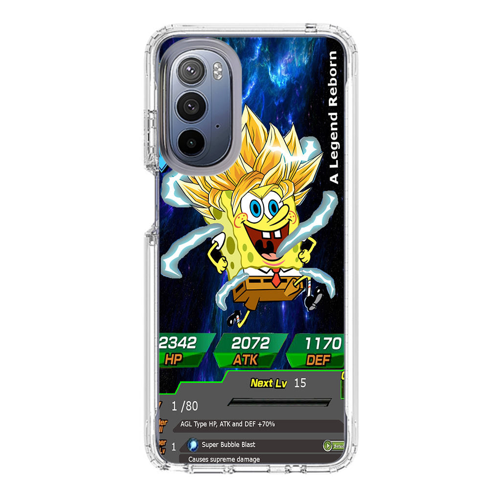 Super Saiyan Spongebob Card Motorola Moto G Stylus 5G 2022 Case