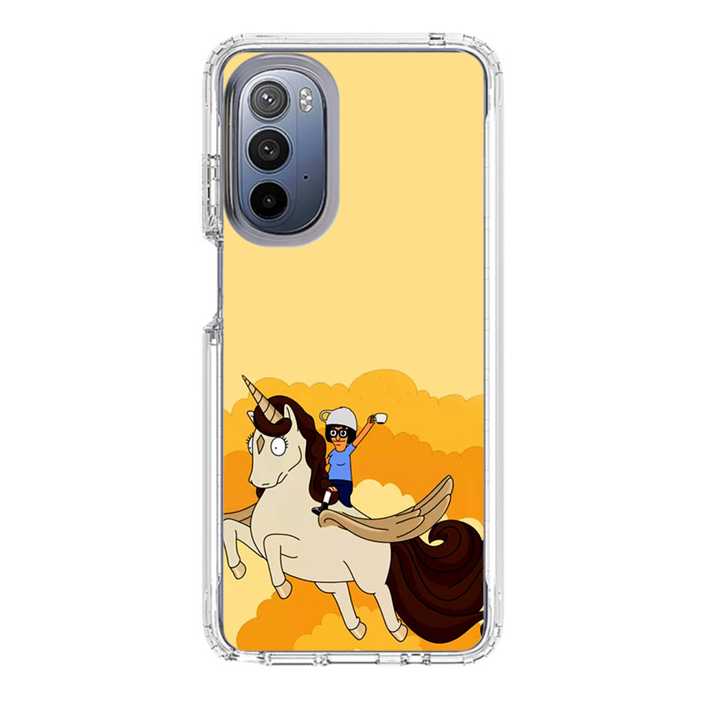 Tina Belcher And Unicorn Motorola Moto G Stylus 5G 2022 Case