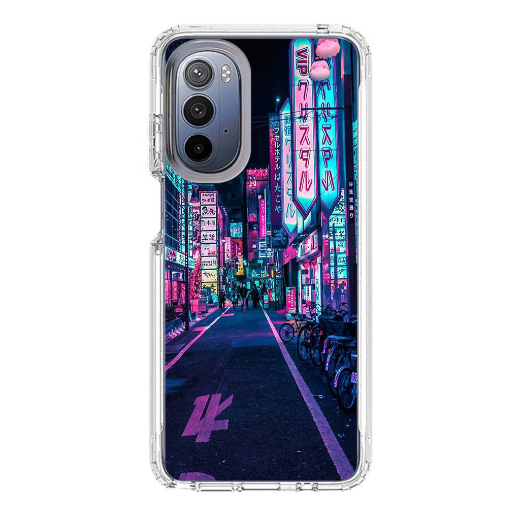 Tokyo Street Wonderful Neon Motorola Moto G Stylus 5G 2022 Case